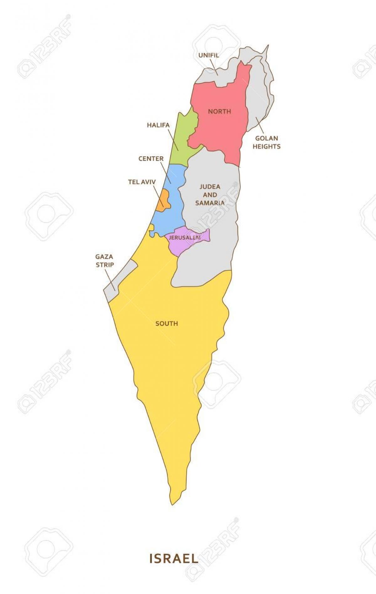 Israëlische gebiedenkaart